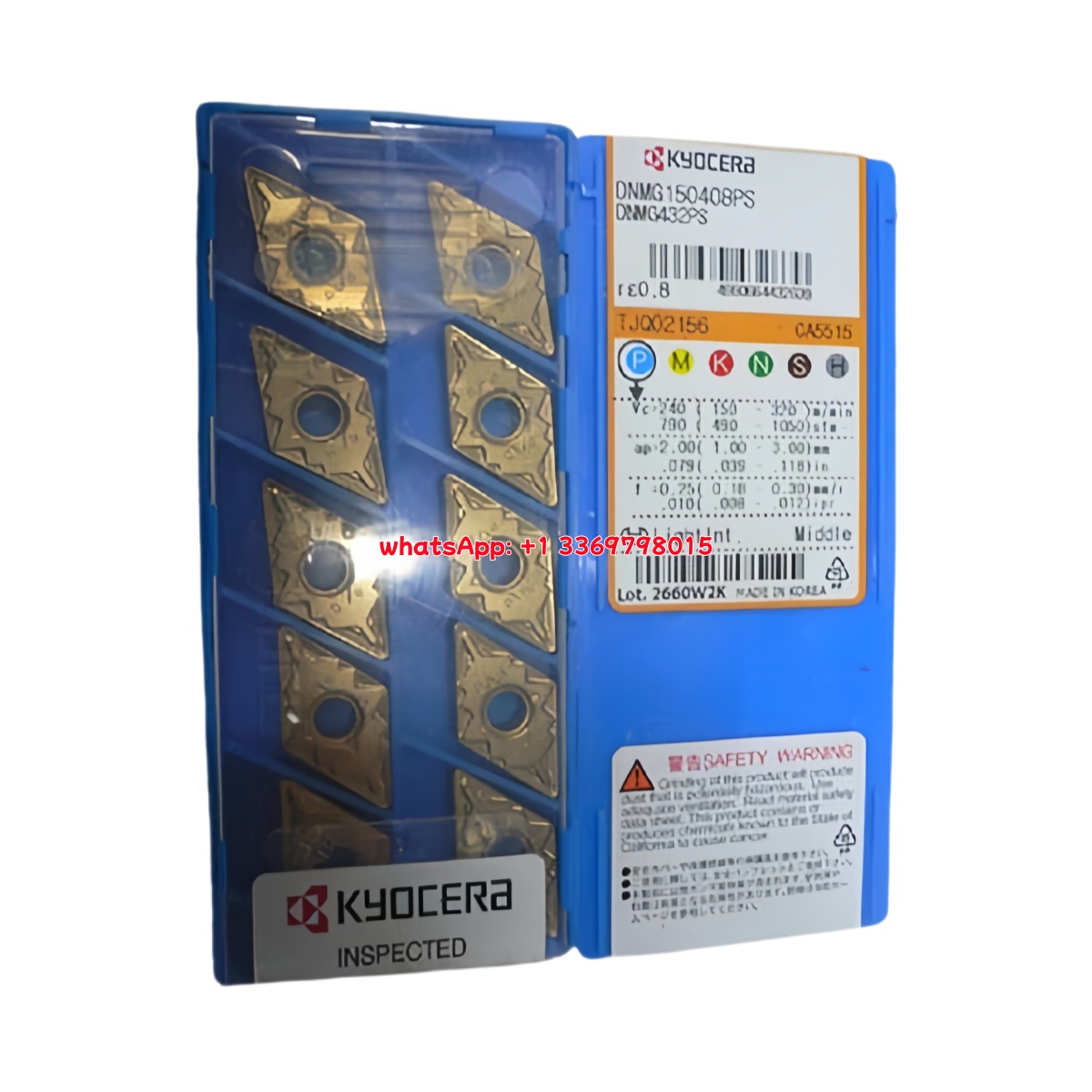 Kyocera DNMG150408-PS CA5515 Carbide Turning Insert - Diamond 55° | Steel & More (10 PCS)