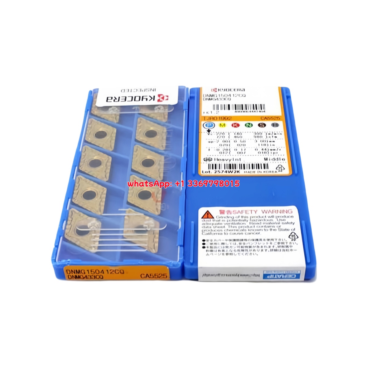 Kyocera DNMG150412-CQ CA5525 Carbide Insert - Diamond 55° | Steel & More (10 PCS)