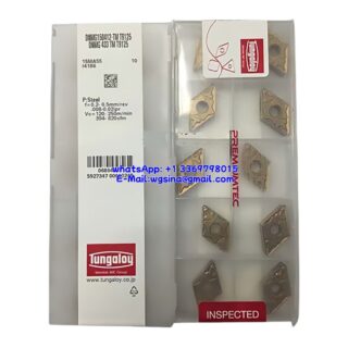 Original Tungaloy DNMG150412-TM T9125 Carbide Insert - Diamond 55° | Steel (10 PCS)