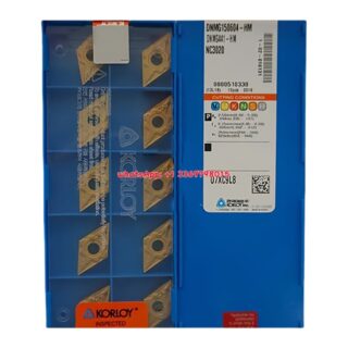 Original Korloy DNMG150604-HM NC3020 Carbide Turning Insert - Diamond 55° | Cast Iron (10 PCS)