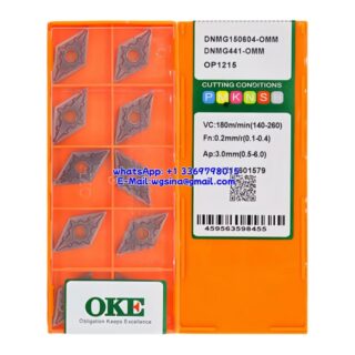Original OKE DNMG150604-OMM OP1215 Carbide Insert - Diamond 55° (10 PCS)