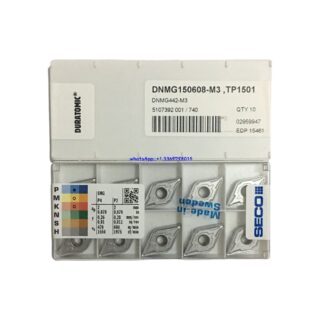 Original Seco DNMG150608-M3 TP1501 Carbide Turning Insert - Diamond 55° (10 PCS)