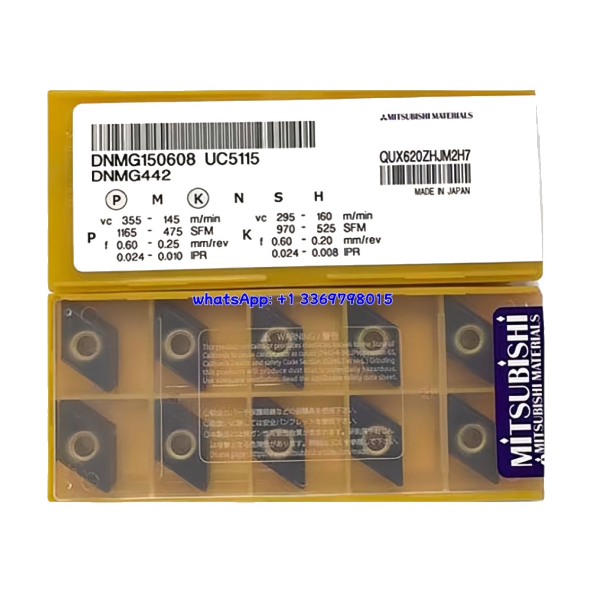 Mitsubishi DNMG150608 UC5115 Diamond 55° Steel DNMG542