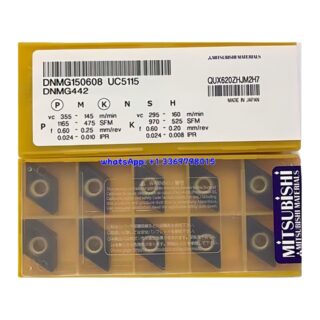 Original Mitsubishi DNMG150608 UC5115 Carbide Insert - Diamond 55° | Steel (10 PCS)