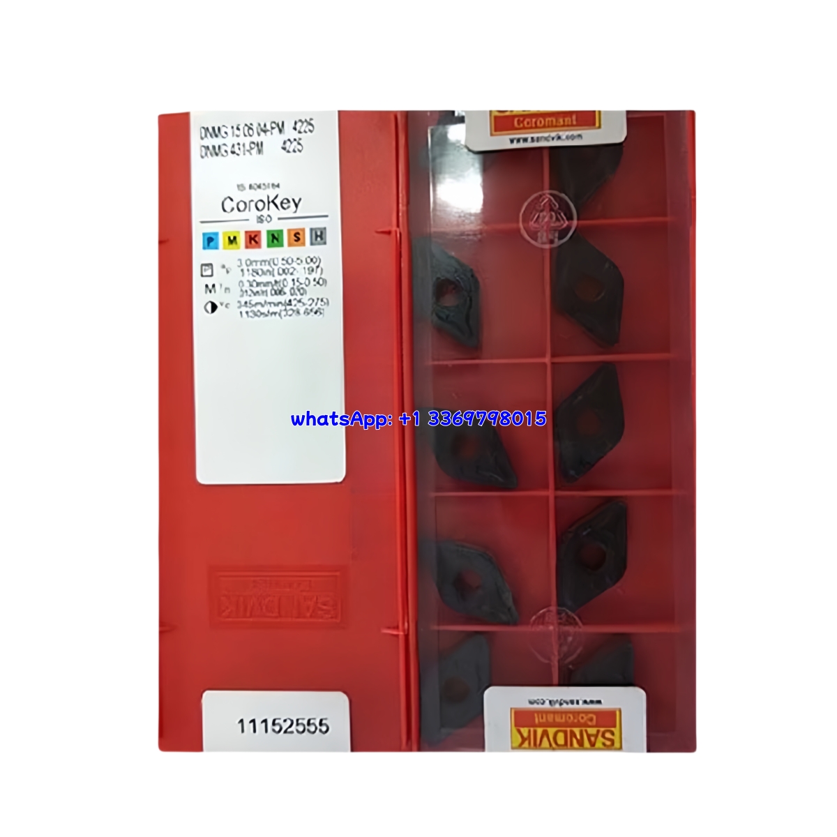 Sandvik 04-PM Carbide Turning Insert | Steel, Hardened Steel