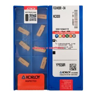 Original Korloy FGD400R-04 NC3030 Carbide Turning Insert | Cast Iron (10 PCS)