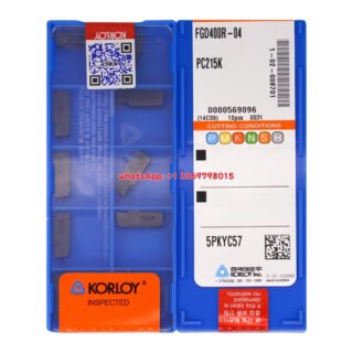 Original Korloy FGD400R-04 PC215K Carbide Turning Insert (10 PCS)