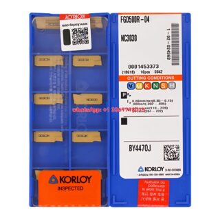 Original Korloy FGD500R-04 NC3030 Carbide Turning Insert | Cast Iron (10 PCS)