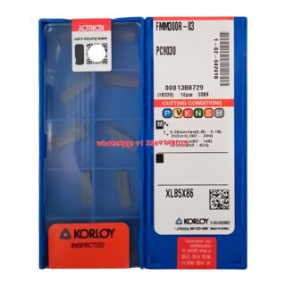 Original Korloy FMM300R-03 PC9030 Carbide Turning Insert | Steel, Stainless Steel (10 PCS)