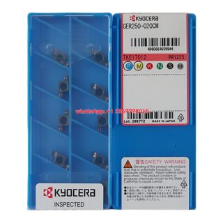 Original Kyocera GER250-020CM PR1225 Carbide Insert | Heat-Resistant Alloys (10 PCS)