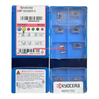 Original Kyocera GOMT100308ER-D PR1225 Carbide Insert | Heat-Resistant Alloys (10 PCS)