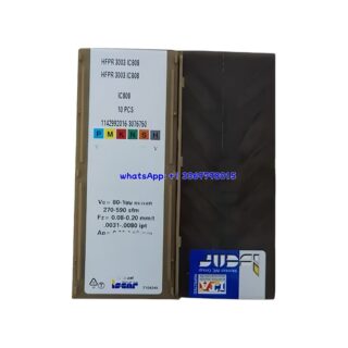 Original Iscar HFPR3003 IC808 Carbide Turning Insert - Hexagonal | Steel, Stainless Steel (10 PCS)