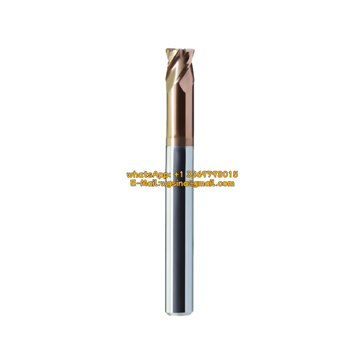 Original ZCC-CT HMX-4RP-D8.0R0.5 Indexable End Mill | Steel, Hardened Steel