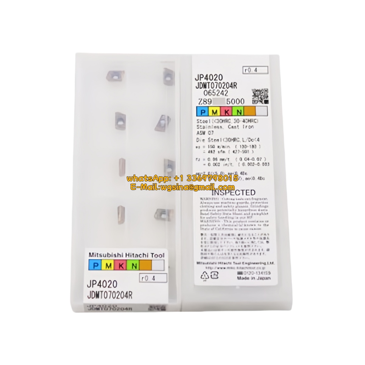 CNC JDMT070204R JP4020 Carbide Insert | Cast Iron (10 PCS)