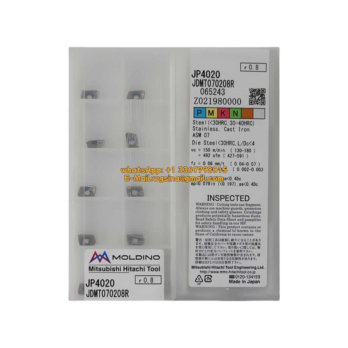 CNC JDMT070208R JP4020 Carbide Insert | Steel & More (10 PCS)