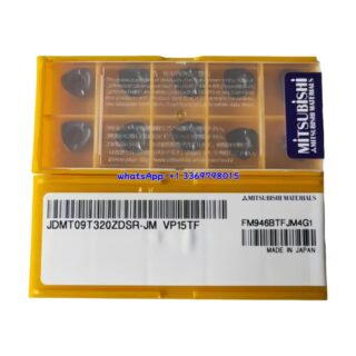Original Mitsubishi JDMT09T320ZDSR-JM VP15TF Carbide Insert | Steel, Stainless Steel (10 PCS)