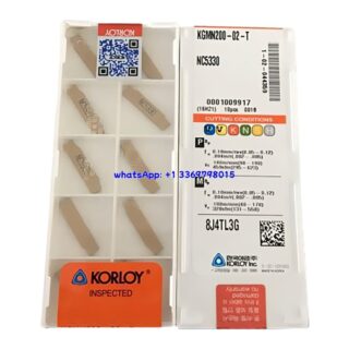 Original Korloy KGMN200-02-T NC5330 Carbide Turning Insert - Parallelogram 55° | Stainless Steel & More (10 PCS)