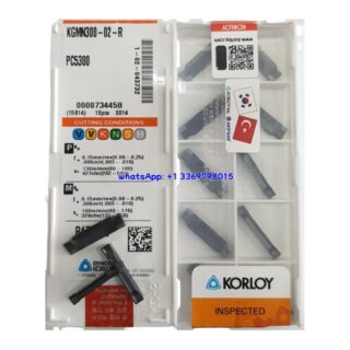 Original Korloy KGMN300-02-R PC5300 Carbide Turning Insert - Parallelogram 55° | Steel (10 PCS)
