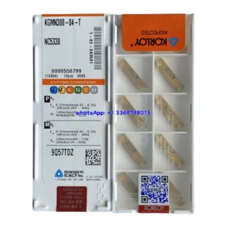 Original Korloy KGMN300-04-T NC5330 Carbide Turning Insert - Parallelogram 55° | Stainless Steel & More (10 PCS)