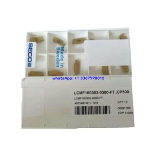 Original Seco LCMF160302-0300-FT CP500 Carbide Turning Insert - Rectangle (10 PCS)