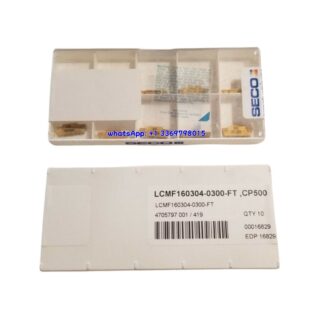 Original Seco LCMF160304-0300-FT CP500 Carbide Turning Insert - Rectangle (10 PCS)