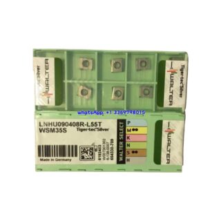 Original Walter LNHU090408R-L55T WSM35 Carbide Turning Insert - Rectangle | Stainless Steel (10 PCS) WSM35S LNHU090408R-L55T WSM35S