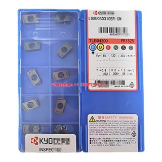 Original Kyocera LOGU030310ER-GM PR1525 Carbide Insert - Rectangle (10 PCS)