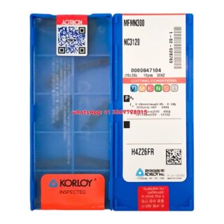 Original Korloy MFMN300 NC3120 Carbide Turning Insert - Diamond 86° (10 PCS)