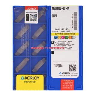 Original Korloy MGGN300-02-M Carbide Turning Insert - Diamond 86° (10 PCS) CN20 MGGN300-02-M CN20