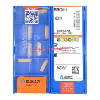 Original Korloy MGMN150-G NC3020 Carbide Turning Insert - Diamond 86° | Cast Iron (10 PCS)