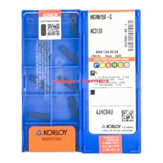 Original Korloy MGMN150-G NC3120 Carbide Turning Insert - Diamond 86° (10 PCS)