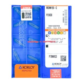 Original Korloy MGMN150-G PC9030 Carbide Turning Insert - Diamond 86° | Steel, Stainless Steel (10 PCS)