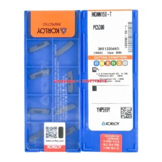 Original Korloy MGMN150-T PC5300 Carbide Turning Insert - Diamond 86° | Steel (10 PCS)