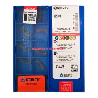 Original Korloy MGMN200-02-L PC5300 Carbide Turning Insert - Diamond 86° | Steel (10 PCS)