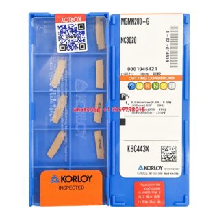 Original Korloy MGMN200-G NC3020 Carbide Turning Insert - Diamond 86° | Cast Iron (10 PCS)