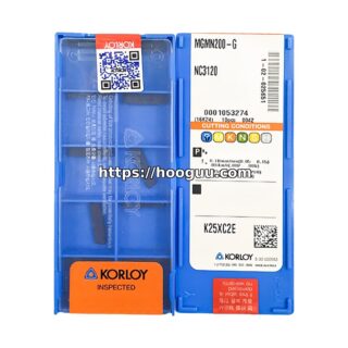 Original Korloy MGMN200-G NC3120 Carbide Grooving/Parting Insert - Diamond 86° | Steel & More
