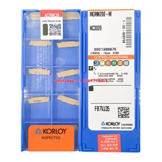 Original Korloy MGMN200-M NC3020 Carbide Turning Insert - Diamond 86° | Cast Iron (10 PCS)