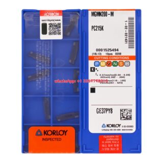 Original Korloy MGMN200-M MGMN200 Carbide Turning Insert - Diamond 86° (10 PCS) MGMN200-M PC215K