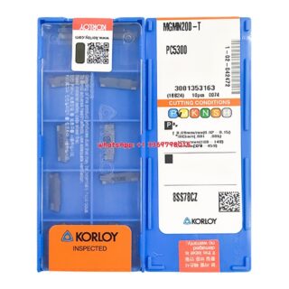 Original Korloy MGMN200-T PC5300 Carbide Turning Insert - Diamond 86° | Steel (10 PCS)