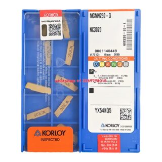 Original Korloy MGMN250-G NC3020 Carbide Turning Insert - Diamond 86° | Cast Iron (10 PCS)