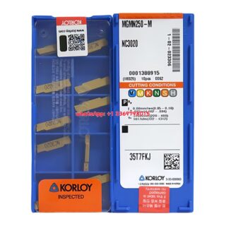 Original Korloy MGMN250-M NC3020 Carbide Turning Insert - Diamond 86° | Cast Iron (10 PCS)