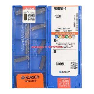 Original Korloy MGMN250-T PC5300 Carbide Turning Insert - Diamond 86° | Steel (10 PCS)