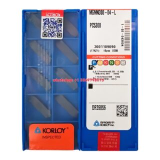 Original Korloy MGMN300-04-L PC5300 Carbide Turning Insert - Diamond 86° | Steel (10 PCS)