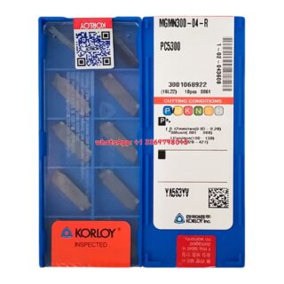 Original Korloy MGMN300-04-R PC5300 Carbide Turning Insert - Diamond 86° | Steel (10 PCS)