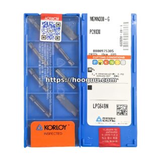 Original Korloy MGMN300-G PC9030 Carbide Grooving/Parting Insert - Diamond 86° | Steel & More