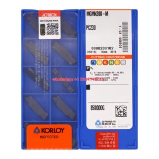 Original Korloy MGMN300-M MGMN300 Carbide Turning Insert - Diamond 86° (10 PCS) MGMN300-M PC230