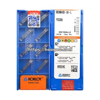 Original Korloy MGMN400-04-L PC5300 Carbide Grooving/Parting Insert - Diamond 86° | Steel & More