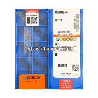Original Korloy MGMN400-M NC3120 Carbide Turning Insert - Diamond 86° | Steel