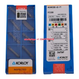 Original Korloy MGMR400-4D-PT PC5300 Carbide Insert - Diamond 86° | Steel (10 PCS)