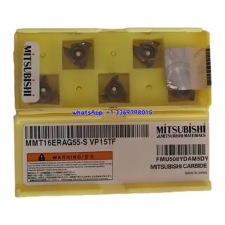 Original Mitsubishi MMT16ERAG55-S VP15TF Carbide Insert - Diamond 86° | Steel, Stainless Steel (10 PCS)